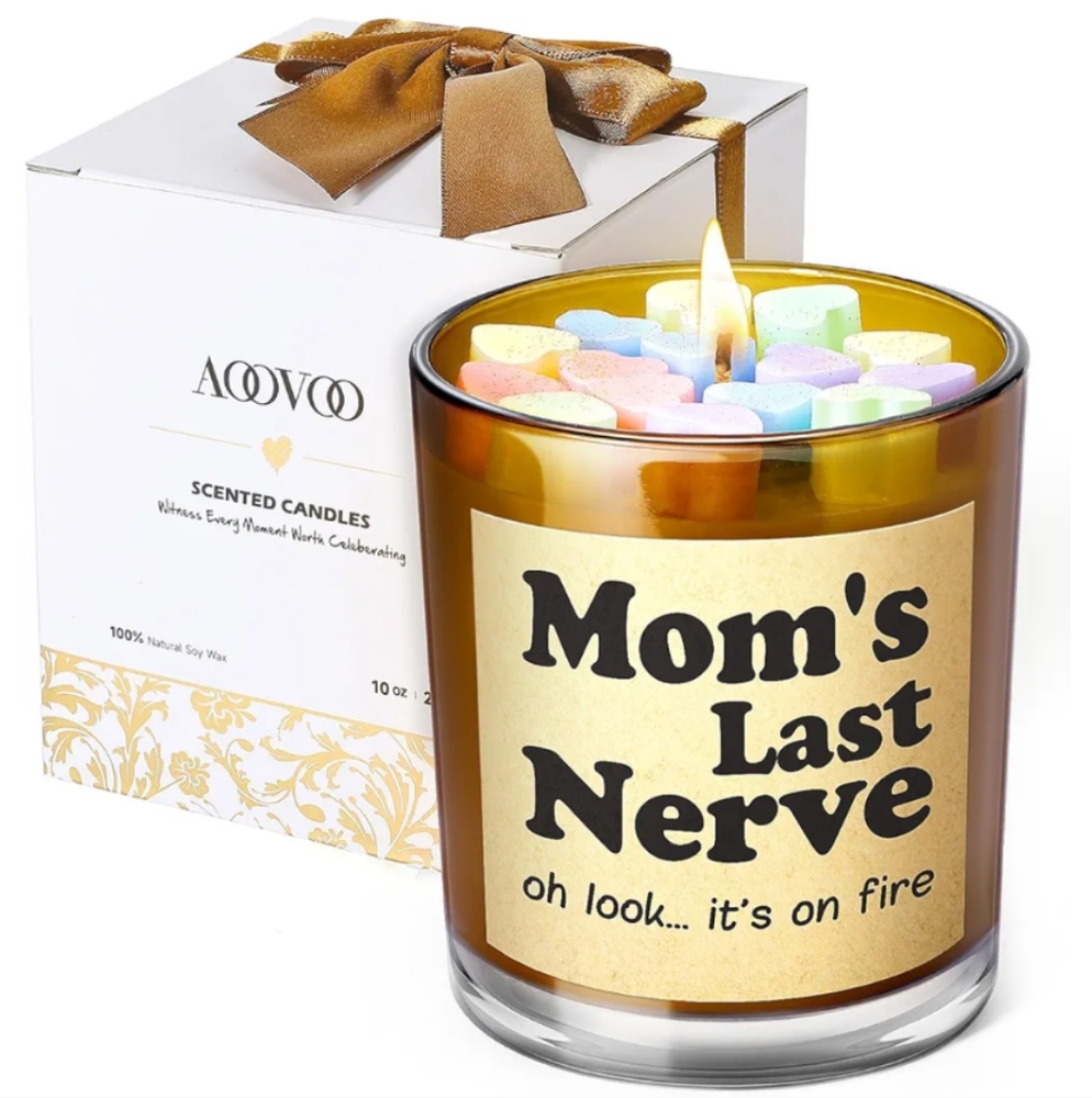 Funny mom's last nerve candle